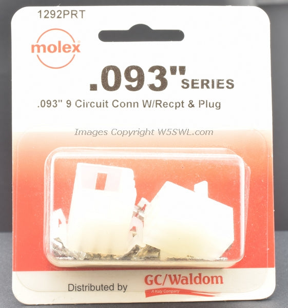 Molex GC Waldom 1292PRT .093" 22-18 AWG 9 Circuit - Dave's Hobby Shop by W5SWL