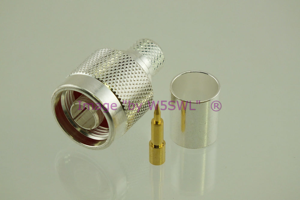 W5SWL Brand N Male Coax Connector Silver LMR-400 - Dave's Hobby Shop by W5SWL