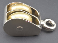 Load image into Gallery viewer, 1-1/2&quot; Double Pulley for Ham Radio Dipole Inverted Vee Loop Longwire Antenna - Dave&#39;s Hobby Shop by W5SWL
