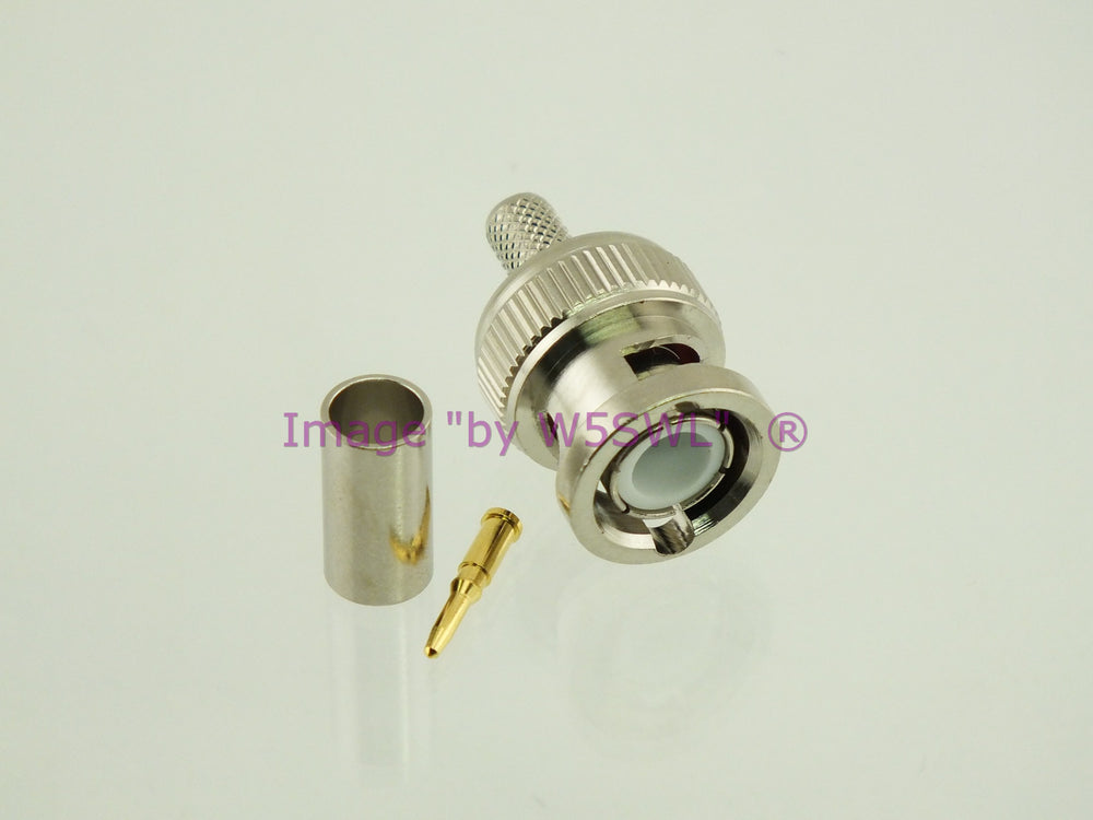 W5SWL BNC Male Coax Connector Crimp RG-58 LMR-195 2-Pack - Dave's Hobby Shop by W5SWL