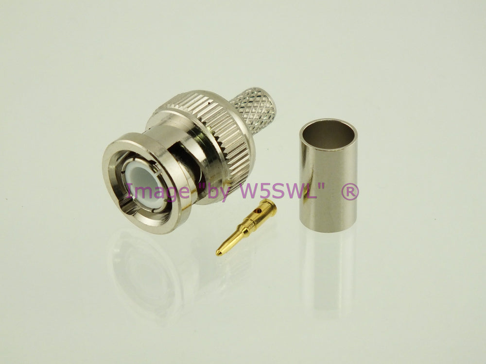 W5SWL BNC Male Coax Connector Crimp RG-59 2-Pack - Dave's Hobby Shop by W5SWL