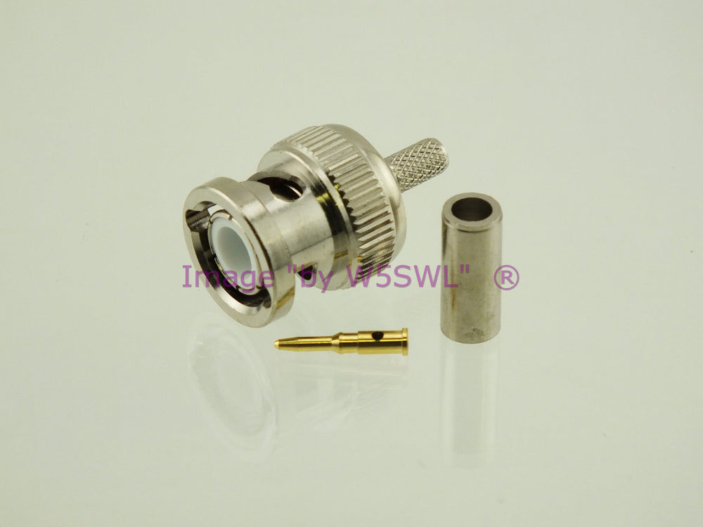 W5SWL BNC Male Coax Connector Crimp 735A DS3 2-Pack - Dave's Hobby Shop by W5SWL