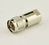 Load image into Gallery viewer, W5SWL Brand FME Male to Mini-UHF Male Coax Connector Adapter - Dave's Hobby Shop by W5SWL
