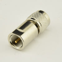 Load image into Gallery viewer, W5SWL Brand FME Male to Mini-UHF Male Coax Connector Adapter - Dave's Hobby Shop by W5SWL

