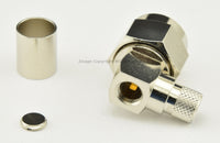 Load image into Gallery viewer, W5SWL N Male Coax Connector Crimp Right Angle HEX Shoulder RG-8 RG-213 LMR-400 - Dave's Hobby Shop by W5SWL
