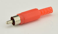Load image into Gallery viewer, RCA Type Phono Plug Solder Tab RED - Dave's Hobby Shop by W5SWL
