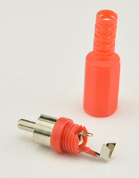 Load image into Gallery viewer, RCA Type Phono Plug Solder Tab RED - Dave's Hobby Shop by W5SWL
