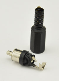 Load image into Gallery viewer, RCA Type Phono Plug Solder Tab BLACK - Dave's Hobby Shop by W5SWL

