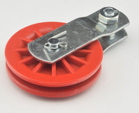 Load image into Gallery viewer, 2-1/2&quot; Pulley Fiberglass Reinforced Nylon Sheave Metal Strap Bolt 300Lb Load - Dave&#39;s Hobby Shop by W5SWL
