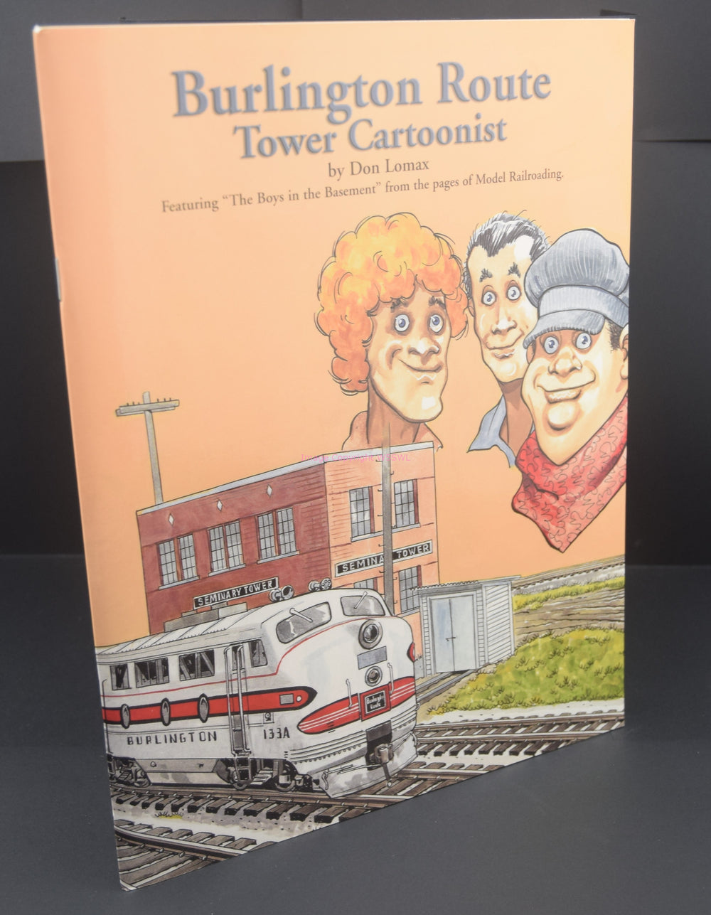 Burlington Route Tower Cartoonist by Don Lomax - Dave's Hobby Shop by W5SWL