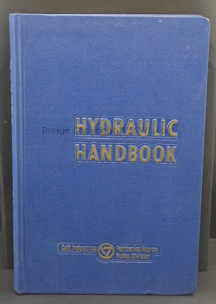 Hydraulic Handbook Colt Industries Fairbanks Morse Pump Division