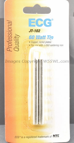 ECG NTE JT-102 Soldering Iron 2 Tips 60W fits Iron J-060 - Dave's Hobby Shop by W5SWL