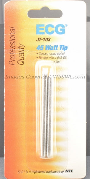 ECG NTE JT-103 Soldering Iron 2 Tips 45W fits Desoldering Iron J-045_DS - Dave's Hobby Shop by W5SWL