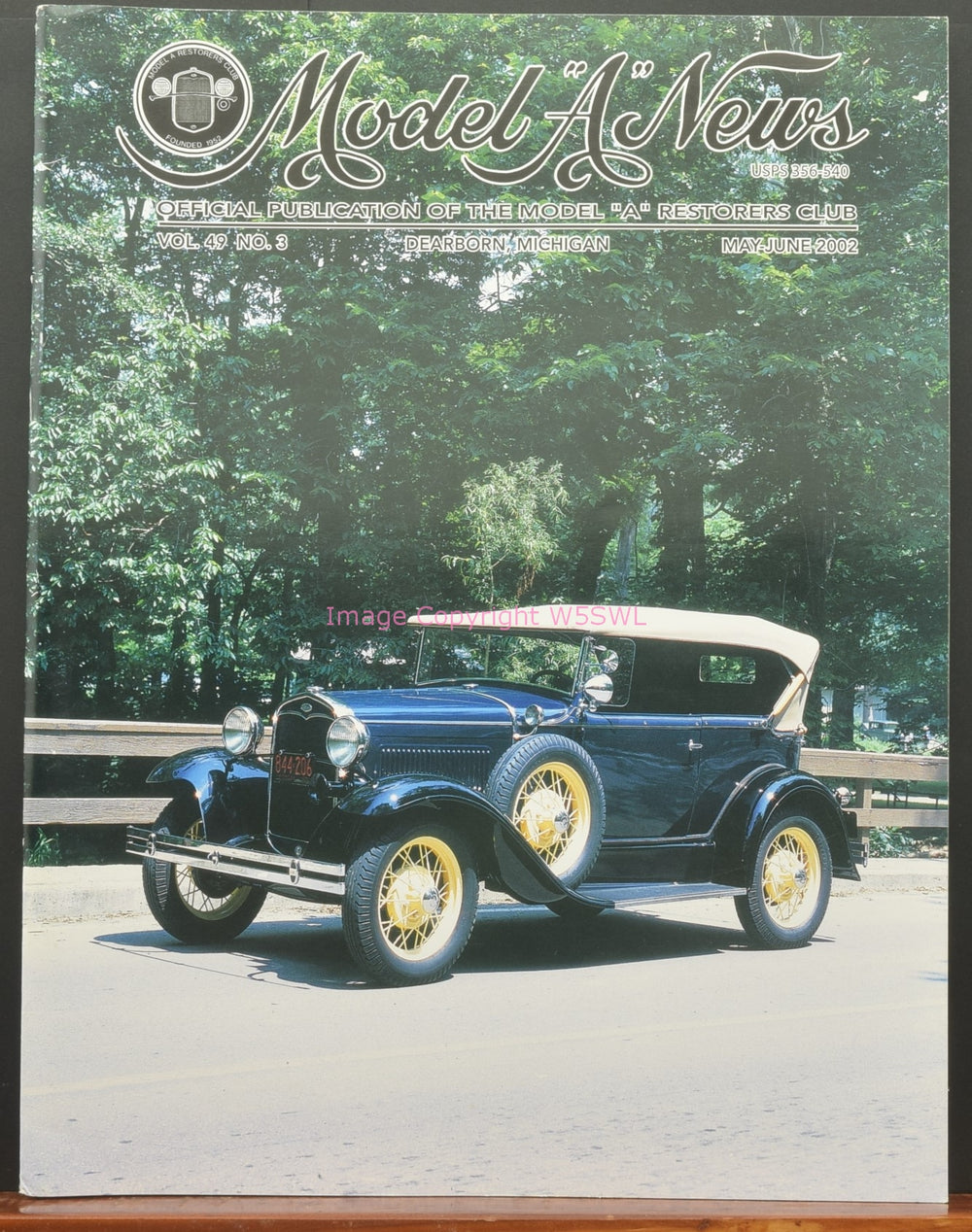 Model A News Restorers Club Vol 49 No 3 May-June 2002 - Dave's Hobby Shop by W5SWL