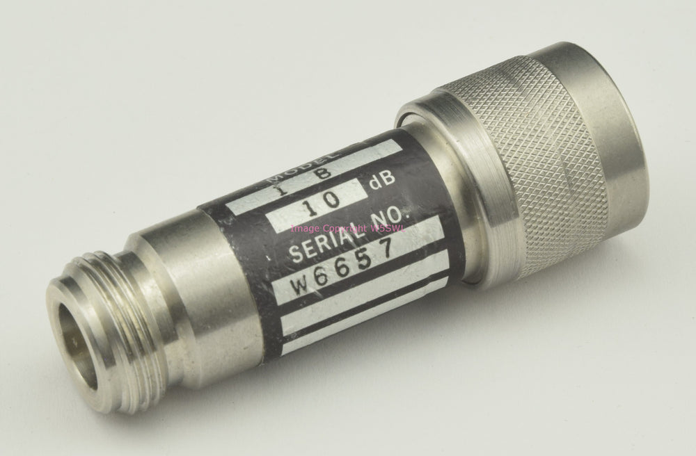Weinschel Model 1B Attenuator 10dB 5W DC-12.4GHz N Male to N Female - Dave's Hobby Shop by W5SWL