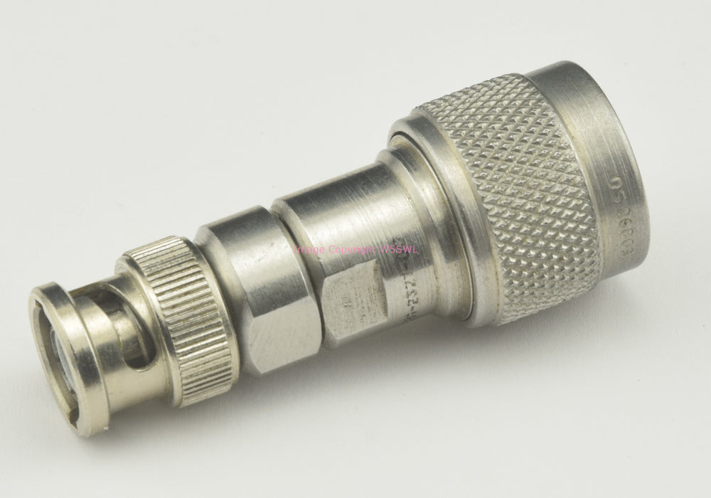 M/A-Com N Male to BNC Male RF Adapter 3081-3221-00 - Dave's Hobby Shop by W5SWL