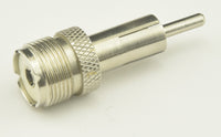 Load image into Gallery viewer, Long UHF Female to Motorola Style Pin Plug ( RCA Male ) For Scanners - Dave's Hobby Shop by W5SWL

