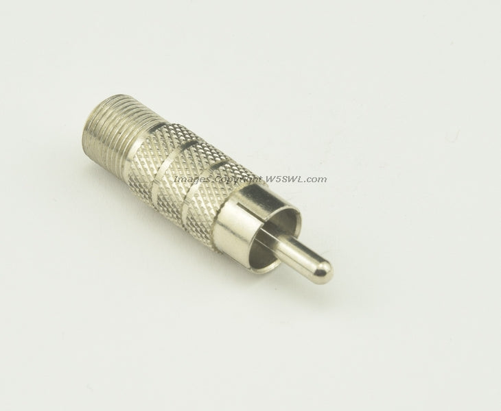 Type F Female to Male RCA Plug RF Connector Adapters - Dave's Hobby Shop by W5SWL