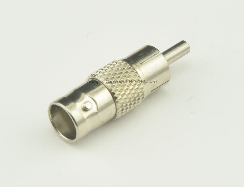 BNC Female to Male RCA Plug RF Connector Adapters - Dave's Hobby Shop by W5SWL