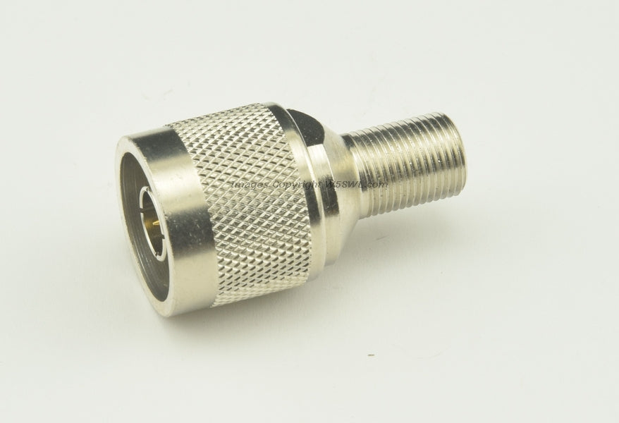 Real 75 Ohm N Male to Type F Female RF Adapter Connector - Dave's Hobby Shop by W5SWL