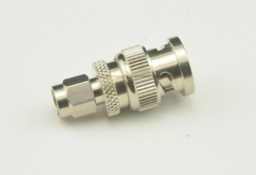 BNC Male to SMA Male RF Adapter Connector - Dave's Hobby Shop by W5SWL