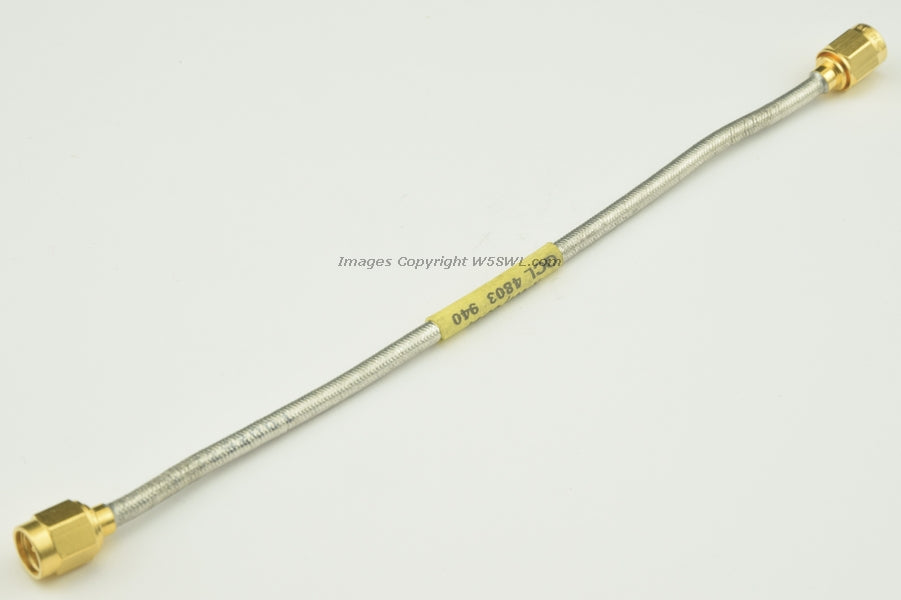 Suhner or Belden Semi-Rigid RG-402 RG402 SMA Male Jumper Approx 6-3/4" - Dave's Hobby Shop by W5SWL