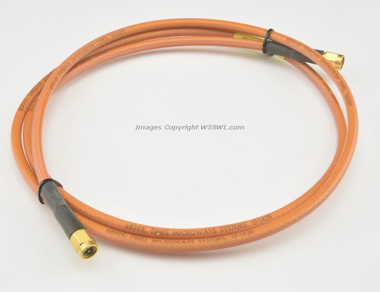 Times StripFlex SF-142B (RG142) 47" SMA Male to SMA Male RF Coaxial Jumper - Dave's Hobby Shop by W5SWL