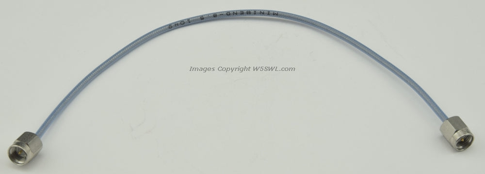 Huber Suhner Minibend R 8 SMA Male to SMA Male 24 GHz .086 RF Coaxial Jumper - Dave's Hobby Shop by W5SWL