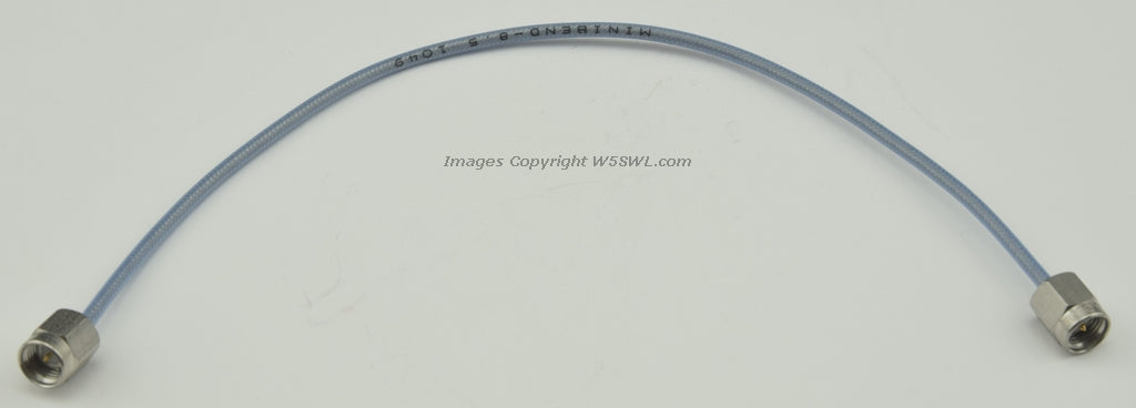 Huber Suhner Minibend R 8 SMA Male to SMA Male 24 GHz .086 RF Coaxial Jumper - Dave's Hobby Shop by W5SWL