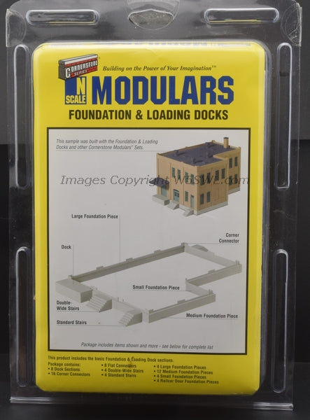 Walthers 933-3283 Cornerstone N Modulars Foundation & Loading Docks - Dave's Hobby Shop by W5SWL
