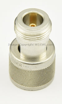 Load image into Gallery viewer, Huber+Suhner 33_N-Q50-0-4/133_N - N Quick-mate plug (male) / N jack (female) - Dave&#39;s Hobby Shop by W5SWL
