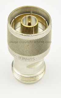 Load image into Gallery viewer, Huber+Suhner 33_N-Q50-0-4/133_N - N Quick-mate plug (male) / N jack (female) - Dave&#39;s Hobby Shop by W5SWL
