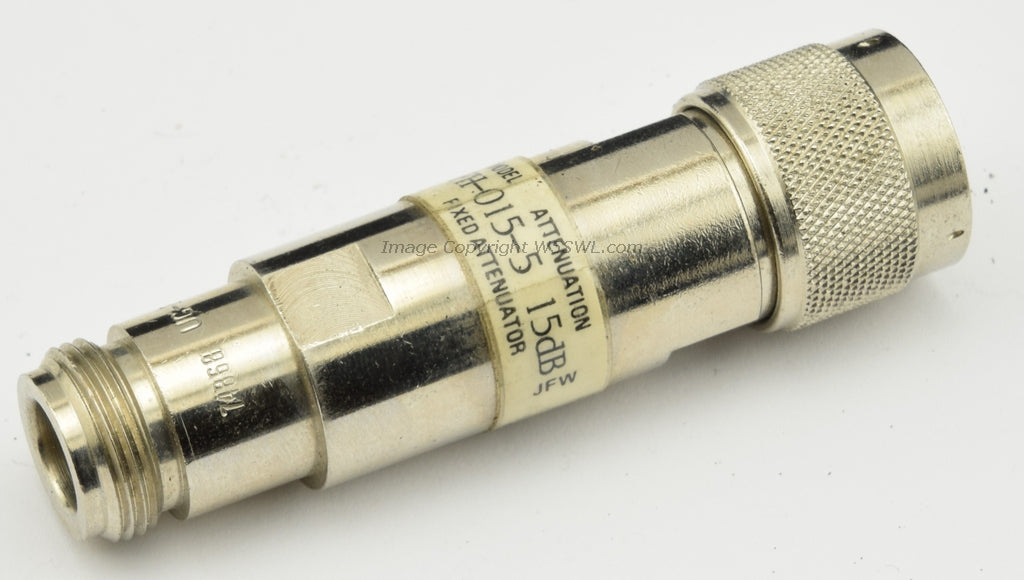 JFW Attenuator 50FH-015-5 15dB 50 Ohm DC-2GHz 5W N Male to N Female TESTED - Dave's Hobby Shop by W5SWL