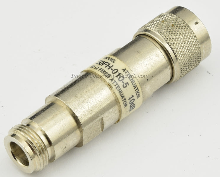 JFW Attenuator 50FH-010-5 10dB 50 Ohm DC-2GHz 5W N Male to N Female TESTED - Dave's Hobby Shop by W5SWL