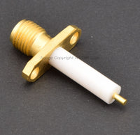 Load image into Gallery viewer, SMA Female 2 Hole Chassis Mount Extended Dielectric Connector - Dave&#39;s Hobby Shop by W5SWL
