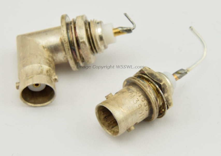 Delta M39012 Series BNC Female Bulkhead Mounts 50 Ohms 4GHz Silver Plated - Dave's Hobby Shop by W5SWL