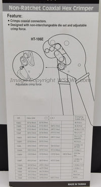 Load image into Gallery viewer, Genuine Hanlong HT-106D Crimp Tool for RG-58 RG-59 RG-62 - Dave&#39;s Hobby Shop by W5SWL
