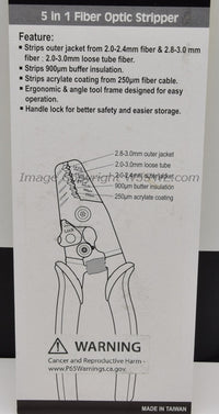 Load image into Gallery viewer, Genuine Hanlong HT-S145H Fiber Optic Stripper Tool 5 in 1 - Dave&#39;s Hobby Shop by W5SWL
