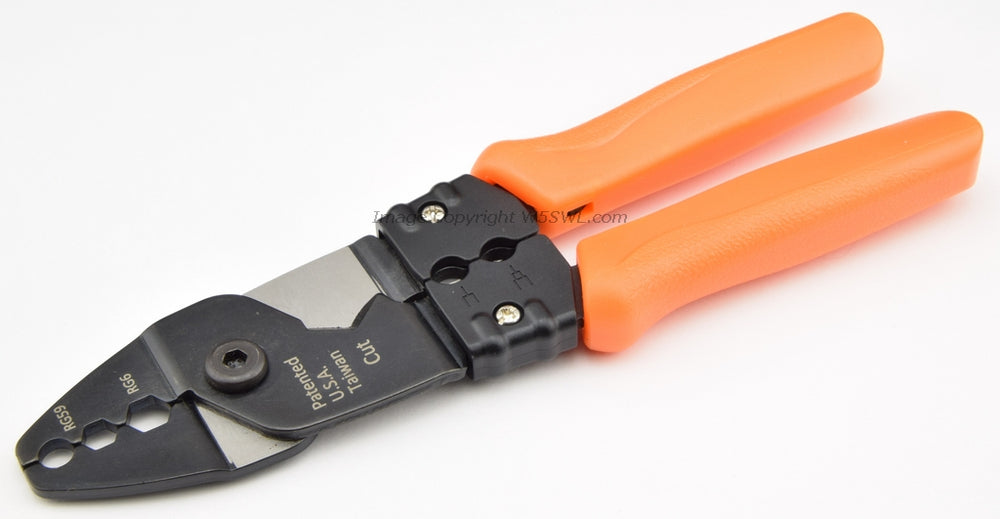 Genuine Hanlong HT-233 Coaxial Cable Crimper Stripper Cutter RG6 RG59 - Dave's Hobby Shop by W5SWL