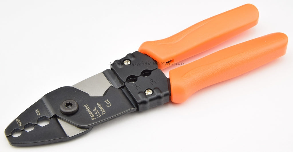 Genuine Hanlong HT-233 Coaxial Cable Crimper Stripper Cutter RG6 RG59 - Dave's Hobby Shop by W5SWL