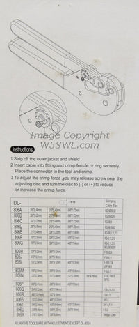 Load image into Gallery viewer, Hanlong DL-806H Hex Series Crimp Tool 9&quot; for RG-59 RG-62 and RG-6 Coax - Dave&#39;s Hobby Shop by W5SWL
