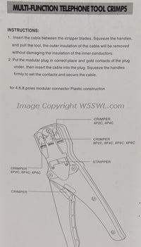 Load image into Gallery viewer, Crimp Tool 4 6 and 8 Pair Modular Plug Crimper Stripper - Dave&#39;s Hobby Shop by W5SWL
