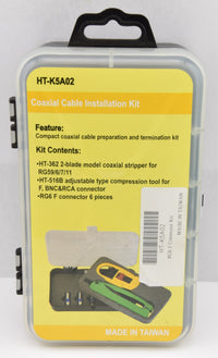 Load image into Gallery viewer, Genuine Hanlong HT-K5A02 Coaxial Cable Install Kit (with HT-362 and HT-516B) - Dave&#39;s Hobby Shop by W5SWL
