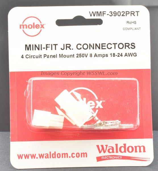 Molex Waldom WMF-3902PRT 4 Circuit 18-24 AWG Contacts - Dave's Hobby Shop by W5SWL