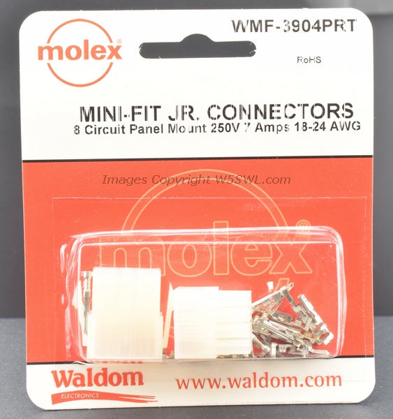 Molex Waldom WMF-3904PRT 8 Circuit 18-24 AWG Contacts - Dave's Hobby Shop by W5SWL
