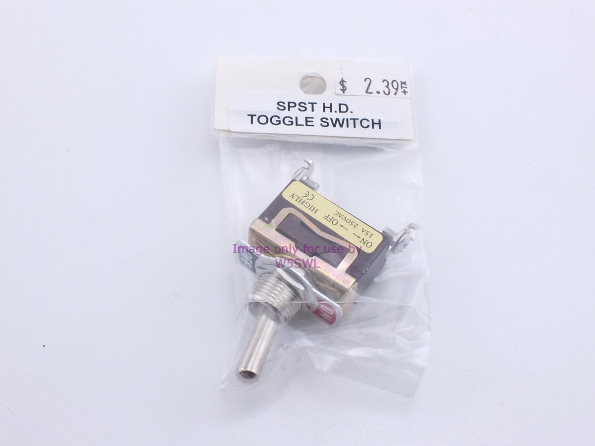Philmore 060-371 SPST Heavy Duty Toggle Switch (bin24) - Dave's Hobby Shop by W5SWL