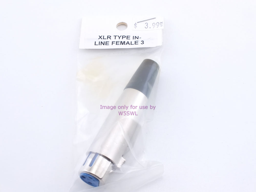 XLR Type Inline Female 3 Pin (Bin2) - Dave's Hobby Shop by W5SWL