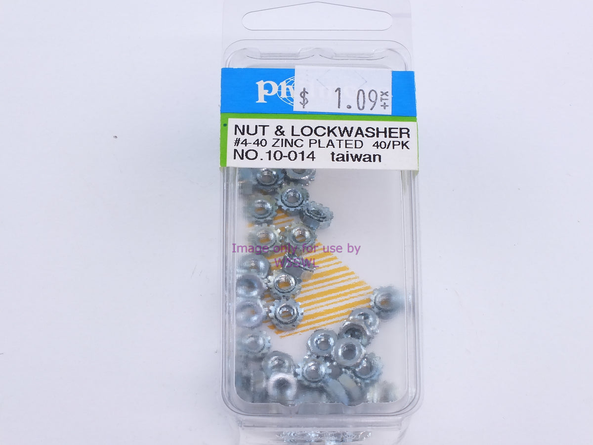 Philmore 10-014 Nut & Lockwasher #4-40 Zinc Plated 40Pk (bin100) - Dave's Hobby Shop by W5SWL