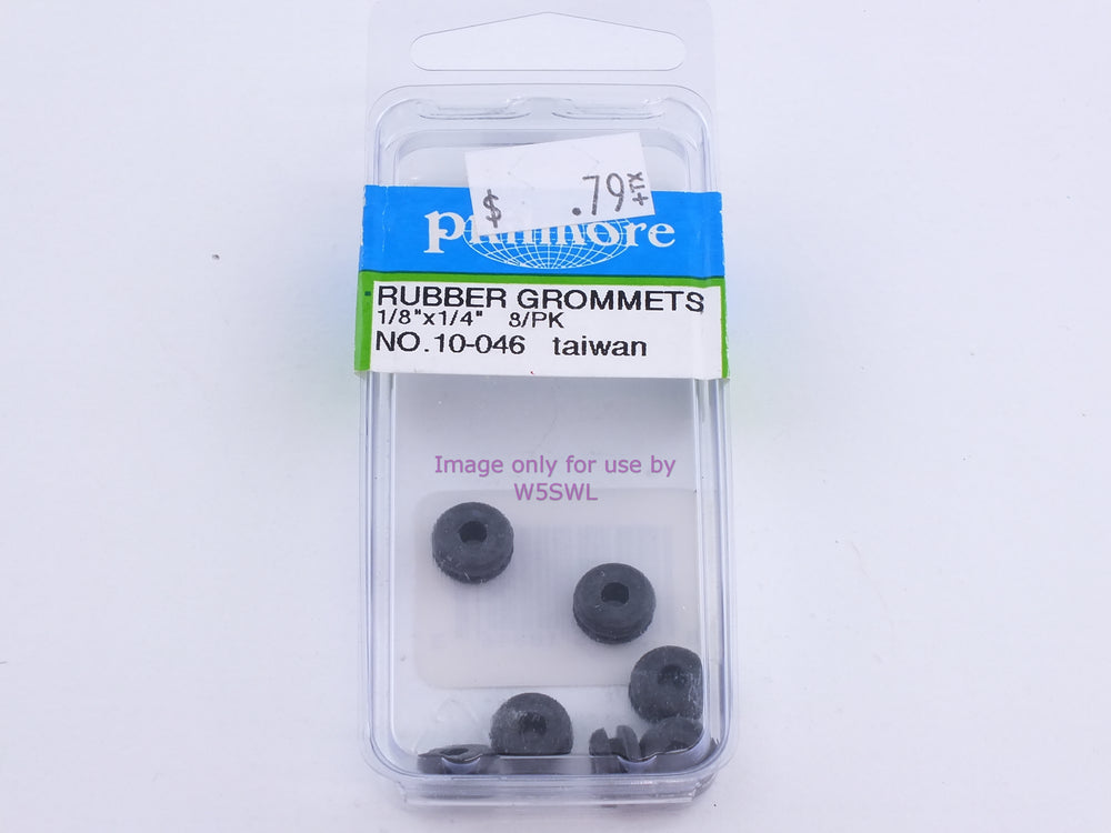 Philmore 10-046 Rubber Grommets 1/8"x1/4" 8Pk (bin101) - Dave's Hobby Shop by W5SWL