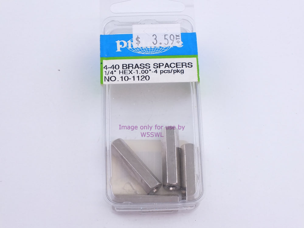 Philmore 10-1120 4-40 Brass Spacers 1/4" Hex-1.00"-4 Pcs/Pkg (bin100) - Dave's Hobby Shop by W5SWL